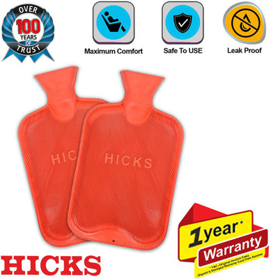 Hicks Super Deluxe Hot Water Bottle For Pain Relief Non electrical Water Bag 2500 ml Hot Water Bag(Red)