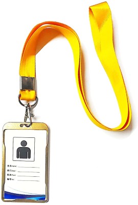I CARDE Stainless Steel ID Badge Holder, Lanyard(Pack of 1)
