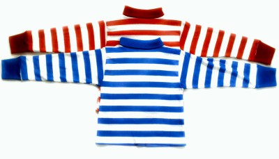 RUKMINI Boys & Girls Striped Pure Cotton T Shirt(Multicolor, Pack of 2)