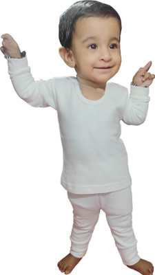 Titzzcov Top - Pyjama Set For Baby Boys & Baby Girls(White, Pack of 1)