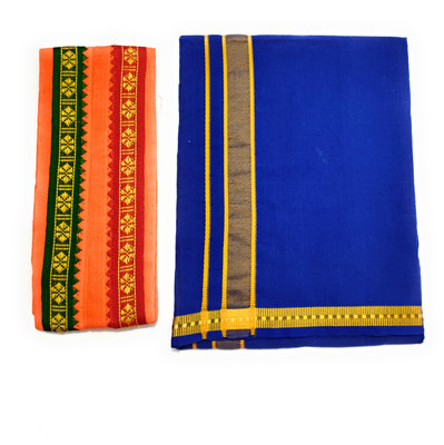 shershaan Solid Blue Lungi