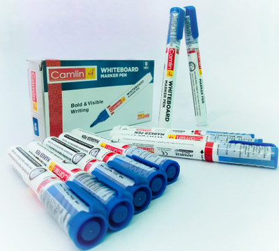 Camlin White Board Marker Blue(Set of 10, Blue)
