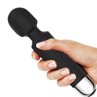 EVURAAJ ENTERPRISE EVU-215 Rechargeable Personal Body Wand Cordless Eva Massager Machine with 28 Vibration Modes and Water Resistant Massager(Multicolor)