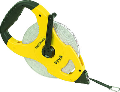 FREEMANS VO-50 Viva Open Reel - Fibreglass Measuring tape - 50m Measurement Tape(50 m)