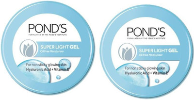 POND's Super Light Gel Oil Free Moisturiser ( Hyaluronic Acid + Vitamin E ) ( Pack Of 2*73 gm )(146 ml)