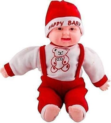 Kmc kidoz Happy Baby Laughing Musical Boy Doll, Touch Sensors with Sound for Kids Girls Boys, Made in India (Baby Boy Doll | (Large, Multi Colour)(Multicolor)