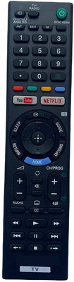 HDF Compatible for Sony Smart Remote Control Compatible For  LCD/LED TV. (No Voice Command) Sony Smart Remote Controller(Black)