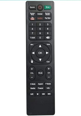 Akshita TV Smart LED LCD TV Remote Control ( Chake Image With Old Remote ) BPl JVC AIWA Remote Controller(Black)