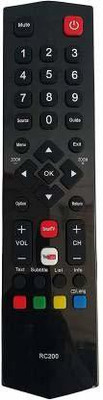 Akshita TV RC-200 Smart LCD LED HD TV Remote Control ( Chake Image With Old Remote ) TCL Remote Controller(Black)