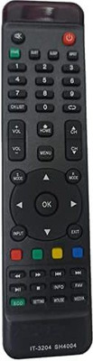 Haimac HTV8 Compatible for Intex LED LCD TV Remote Controller(Black)