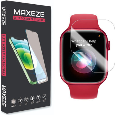 MAXEZE Edge To Edge Tempered Glass for Apple Watch Series 7 45mm(Pack of 1)
