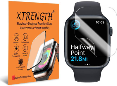 XTRENGTH Edge To Edge Tempered Glass for Apple Watch Series 7 45mm(Pack of 1)