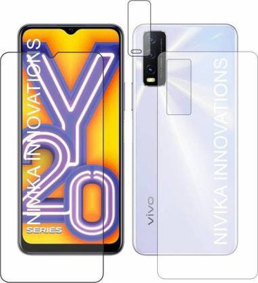 PONDRIK Front and Back Screen Guard for VIVO Y20(Pack of 3)