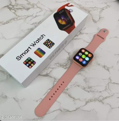 NKL Display Fully Crown Working 55+ New Smartwatch(Pink Strap, FREE)