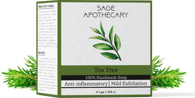 Sage Apothecary Handmade & Natural Bath Soap (Tea Tree Handmade Soap)(100 g)