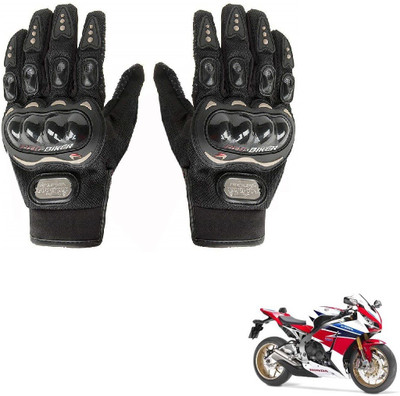 KOZDIKO PRO BIKER GLOVES FOR HONDA CBR 1000 Riding Gloves(Black)