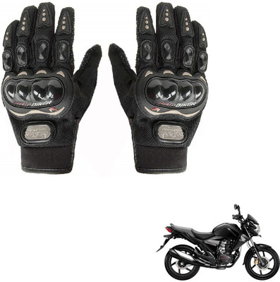 KOZDIKO PRO BIKER GLOVES FOR HONDA CB UNICORN Riding Gloves(Black)