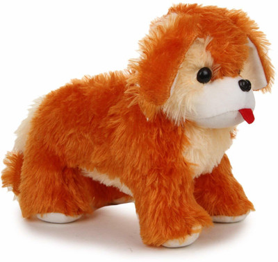 4AJ BAZAAR Cute Small Puppy Dog | Soft Stuffed Toy for Kids  - 21 cm(Multicolor)