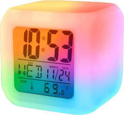 VIRMON Digital White Clock