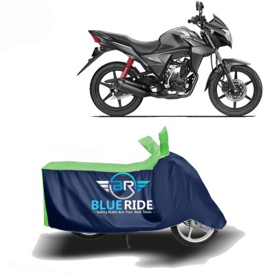 BLUERIDE Two Wheeler Cover for Honda(CB Twister, Blue, Green)