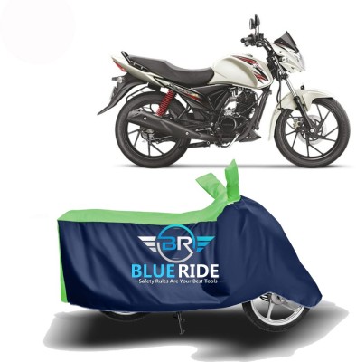 BLUERIDE Two Wheeler Cover for Suzuki(Sling Shot Plus, Blue, Green)