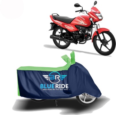 BLUERIDE Two Wheeler Cover for Hero(Splendor NXG, Blue, Green)