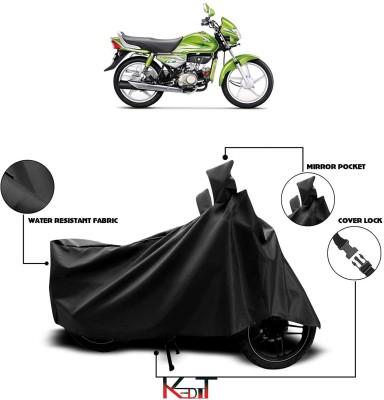 KEDIT Two Wheeler Cover for Hero(HF Deluxe, Black)