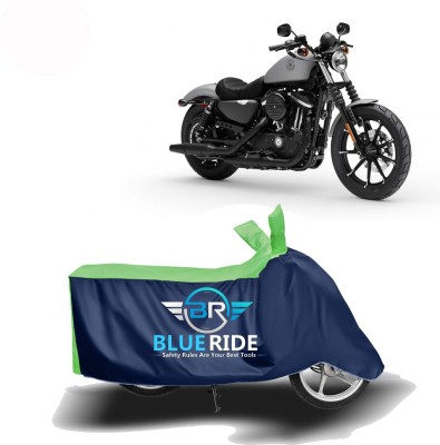 BLUERIDE Two Wheeler Cover for Harley Davidson(Iron 883, Blue, Green)