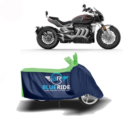 BLUERIDE Two Wheeler Cover for Triumph(Rocket III, Blue, Green)