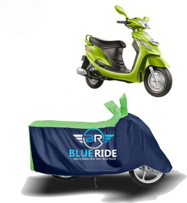 BLUERIDE Two Wheeler Cover for Mahindra(Rodeo RZ, Blue, Green)