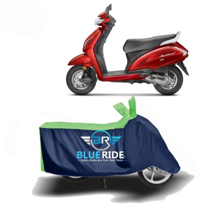 BLUERIDE Two Wheeler Cover for Honda(Activa 5G, Blue, Green)