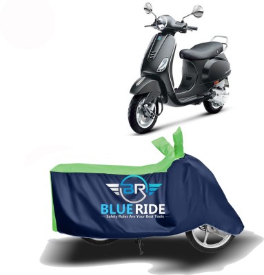 BLUERIDE Two Wheeler Cover for Vespa(Vespa VXL 150, Blue, Green)