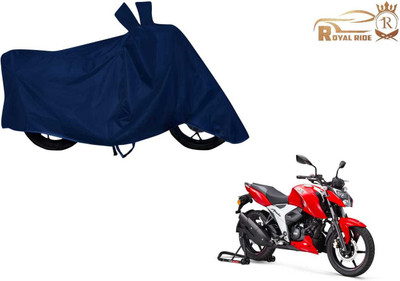 ROYALRIDE Waterproof Two Wheeler Cover for TVS(Apache RTR 160 4V, Blue)