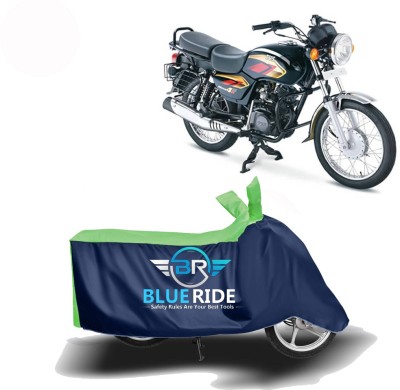 BLUERIDE Two Wheeler Cover for TVS(Max 4R, Blue, Green)