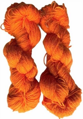 JEFFY Oswal Martina Knitting Yarn 3 ply Wool, Orange 400 gm Best Used with Knitting Needles, Crochet Needles Wool Yarn for Knitting. by Oswal Shade no -66
