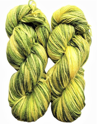 JEFFY Oswal Rangoli Wool Knitting Yarn Wool, Multi Mehndi 300 gm Woolen Crochet Yarn Thread. Best Used with Knitting Needles, Crochet Needles. Oswal Wool Yarn for Knitting. Best Woolen Thread. shade no -5