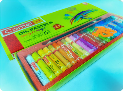 Camlin Oil Pastels 25s Paper Pack(Set of 1, Multicolor)