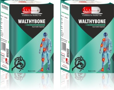 A&A Ayurvedic Walthybone Ayurvedic Medicine For Joint Pain Supports Wellness l Healthy Joint l Helps Joint Pain-Relief l Arthritis Wellness l Muscle Health & Joint Support of Men & Women (30caps) (Pack of-2)(Pack of 2)
