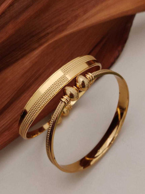 OM Fashion Alloy Gold-plated Bracelet Set