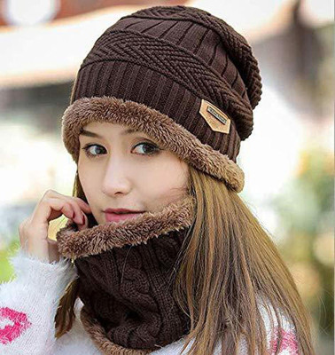 TRYCOM Woven Beanie Cap(Pack of 2)