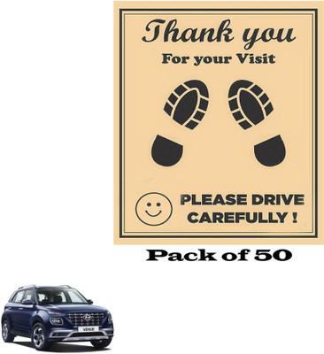 AutoKraftZ Paper Disposable Paper Mat For  Hyundai Venue(Beige)