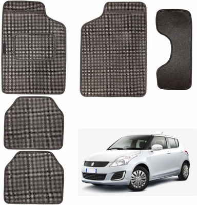 Miwings Rubber Standard Mat For  Universal For Car(Grey)