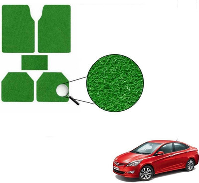 KOZDIKO PVC Standard Mat For  Hyundai Fluidic Verna 4S(Green)
