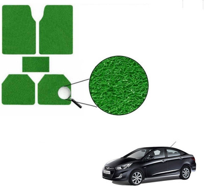 KOZDIKO PVC Standard Mat For  Hyundai Verna Fluidic(Green)