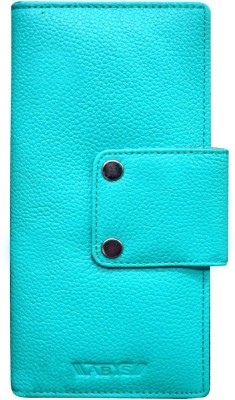 ABYS Genuine Leather 8 Card Holder(Set of 1, Green)