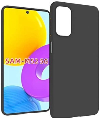 CONNECTPOINT Back Cover for Samsung Galaxy M52 5G(Black, Shock Proof, Silicon, Pack of: 1)