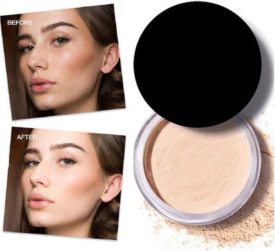 tanvi27 High Definition Natural Translucent Matte Coverage Loose Powder Compact(IVORY, 12 g)
