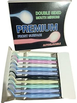 NMD NEXUS MEDODENT Mouth Mirror Premium Front Surface Double side (Pack Of 1 Pc) (Any Colour) Surgical Plier(Plastic)