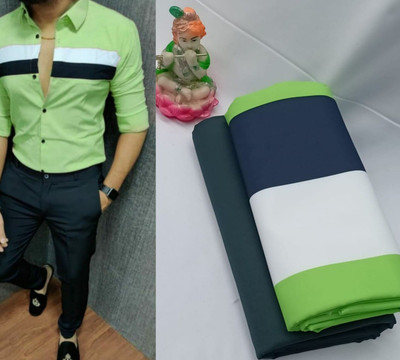 Avdhut Enterprise Polyester Striped Shirt Fabric