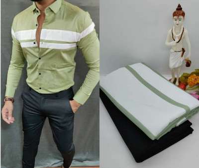 Avdhut Enterprise Polyester Striped Shirt Fabric